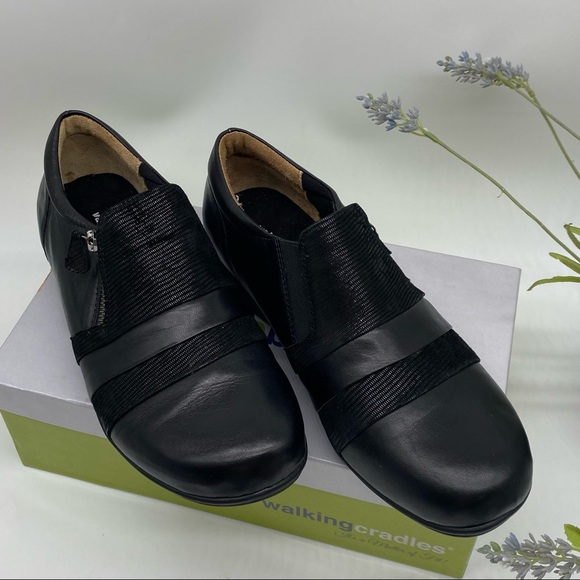 Walking Cradles Camden Comfort Shoe, Women's Size 10 W, Black NEW